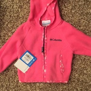 New with tags baby girl Columbia fleece